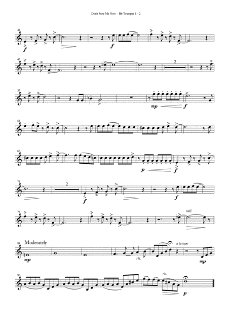 Dont Stop Me Now For Brass Quartet Page 2