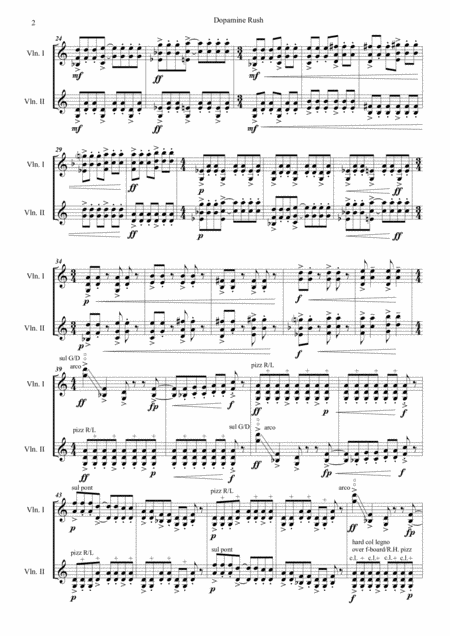 Dopamine Rush For Two Violins Page 2