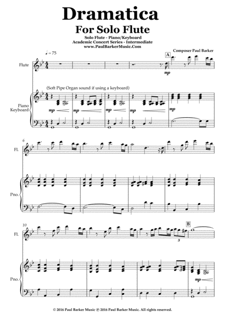 Dramatica For Flute Solo Score Parts Page 2