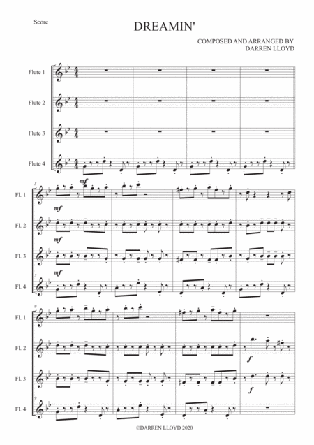 Dreamin Flute Quartet Page 2