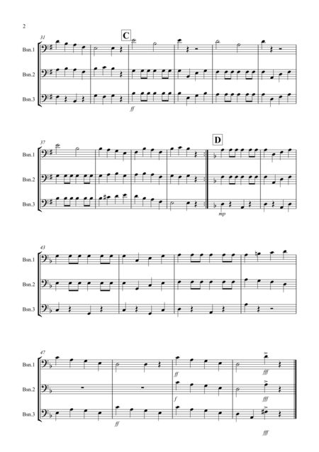 Drunken Sailor For Bassoon Trio Page 2