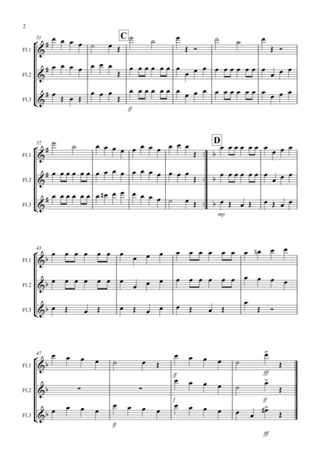 Drunken Sailor For Flute Trio Page 2