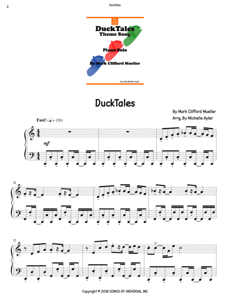 Duck Tales Theme Song Page 2