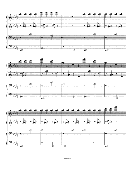 Duet For 4 Grapefruits Piano Duet 1 Piano 4 Hands Page 2