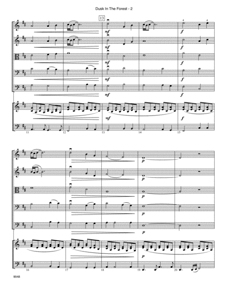 Dusk In The Forest Full Score Page 2