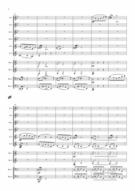 Dvorak Czech Suite Op 39 Mvt Iii Sousedska Minuetto Wind Dectet Page 2