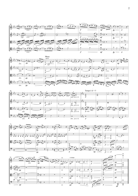 Dvorak Largo From Symphony No 9 2nd Mvt For String Quartet Cd203 Page 2