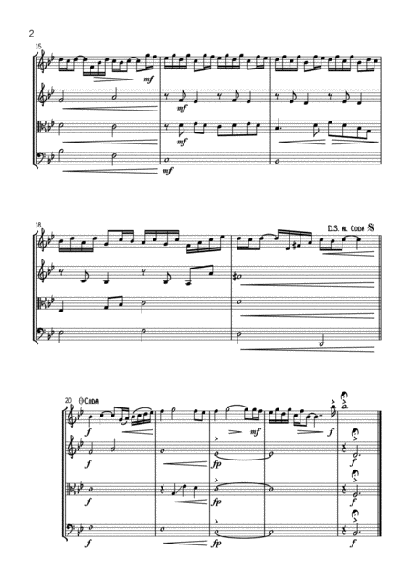 Dynasty Theme String Quartet Page 2