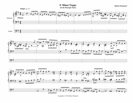 E Minor Fugue Page 2