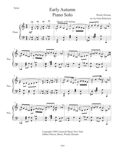 Early Autumn Jazz Piano Solo Page 2