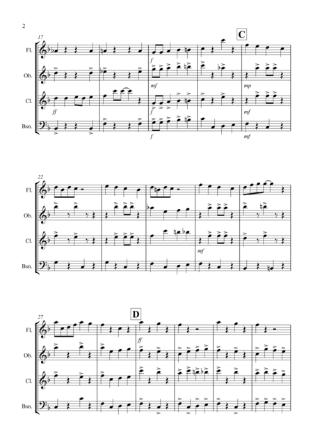 Easter Bunny Rag For Wind Quartet Page 2