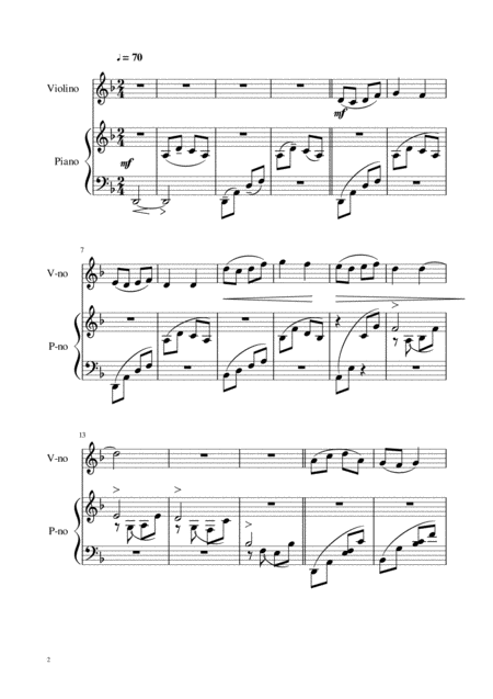 Easter Sequence Improvisation For Violin And Piano Page 2