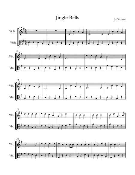 Easy Christmas Duets For Early Intermediate Violin And Viola Volume 1 Page 2