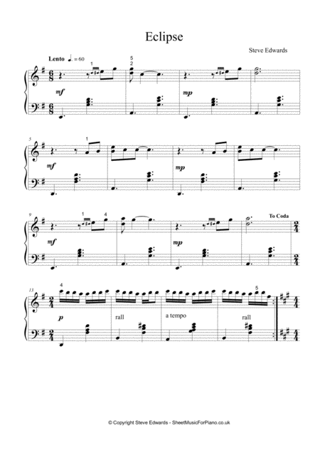 Eclipse Piano Solo Page 2