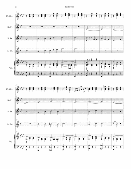 Edelweiss Duet For Soprano And Alto Saxophone Page 2