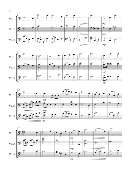 Edelweiss For Cello Trio Page 2