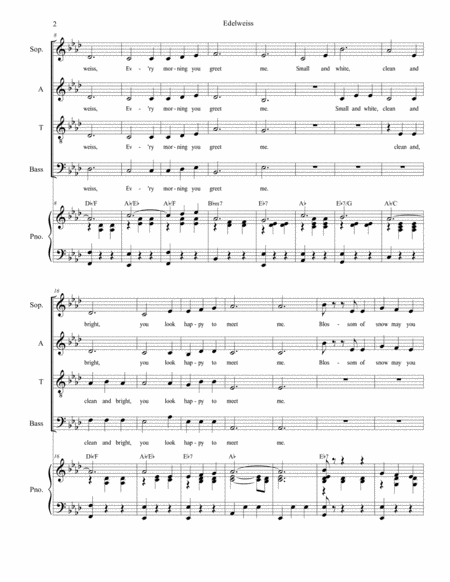 Edelweiss For Satb Page 2