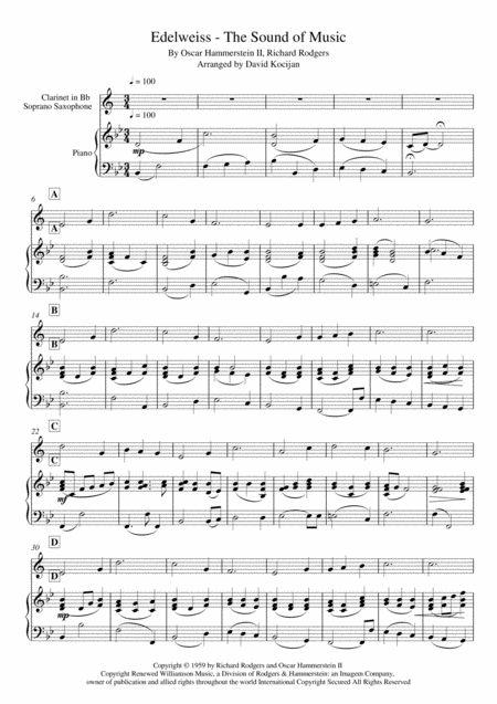 Edelweiss The Sound Of Music Flute Piano Page 2