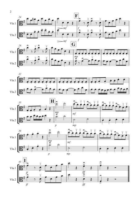 Eine Kleine Nachtmusik 1st Movement For Viola Duet Page 2