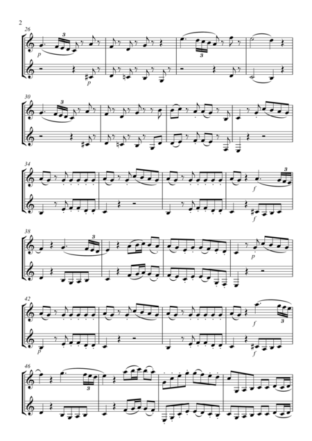 Eine Kleine Nachtmusik Clarinet Duet Page 2