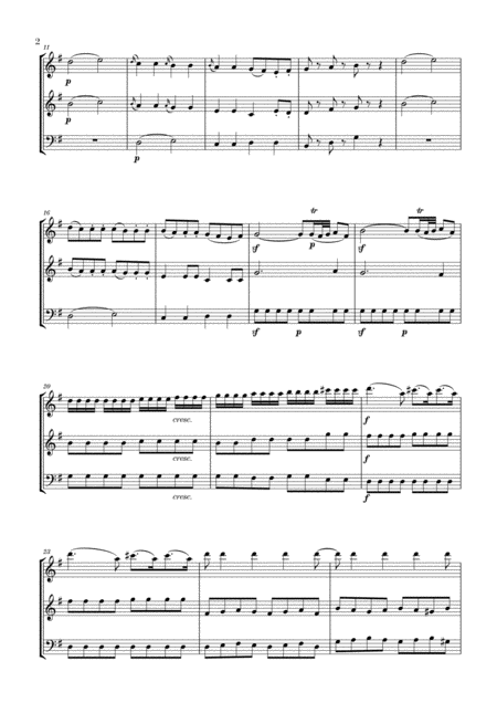 Eine Kleine Nachtmusik For 2 Flutes And Cello Page 2