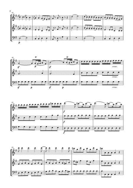 Eine Kleine Nachtmusik For 2 Flutes And Trombone Page 2