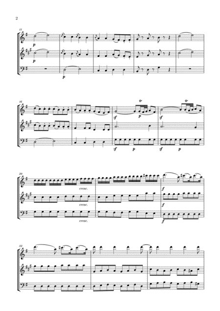 Eine Kleine Nachtmusik For Oboe Clarinet And Bassoon Page 2