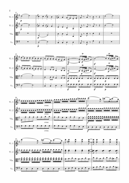 Eine Kleine Nachtmusik For String Quartet Page 2