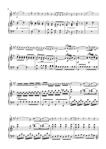 Eine Kleine Nachtmusik For Trumpet And Piano Page 2