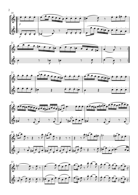 Eine Kleine Nachtmusik Romanze Flute Duet Page 2