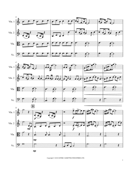 Ek Ladki Ko Dekha String Quartet Page 2