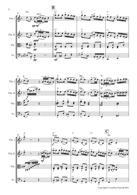 El Choclo Tango For String Quartet Score Intermediate Advanced Page 2