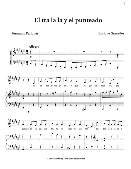 El Tra La La Y El Punteado F Sharp Major Page 2