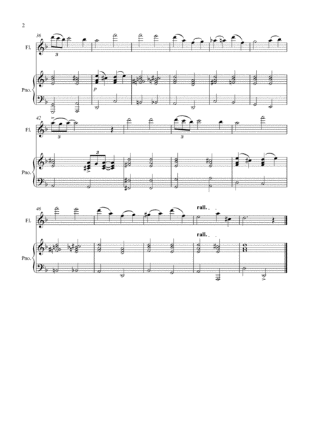 Elegy No 1 For Flute And Piano Page 2