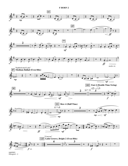 Ellington Arr Stephen Bulla F Horn 2 Page 2