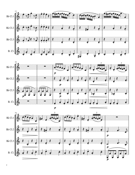 Emperor Waltz For Clarinet Quartet Page 2