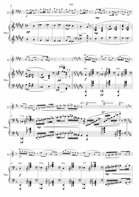 En For Flute And Piano Page 2