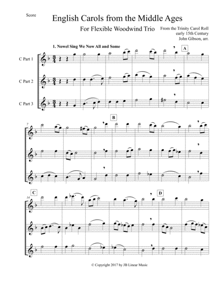 English Carols From The Middle Ages Flexible Woodwind Trio Page 2