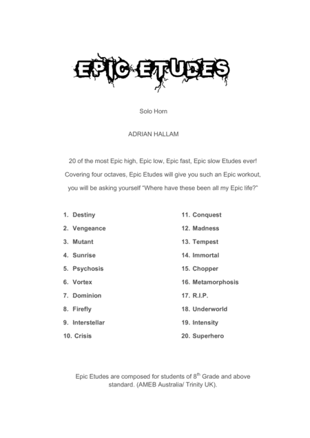 Epic Etudes Page 2