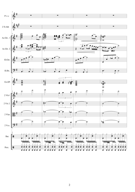 Espinas De Una Rosa Voice Choir And Orchestra Page 2