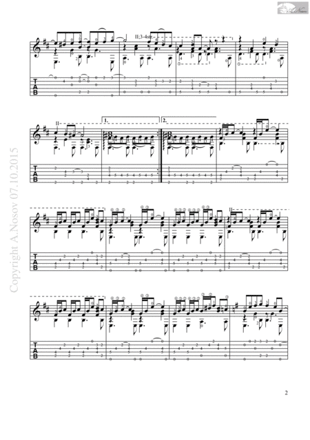 Et Si Tu N Existais Pas Sheet Music For Guitar Page 2