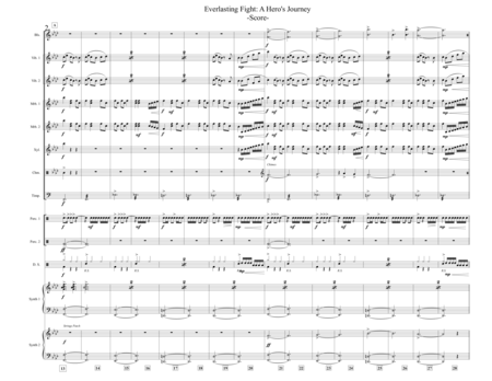 Everlasting Fight A Heros Journey Percussion Ensemble Piece Page 2