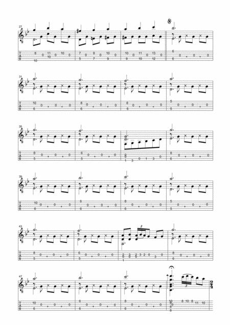 Everlasting Waltz For Those Who Are Gone For Solo Guitar With Tab Page 2