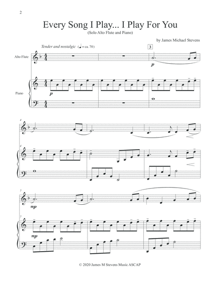 Every Song I Play I Play For You Alto Flute Piano Page 2