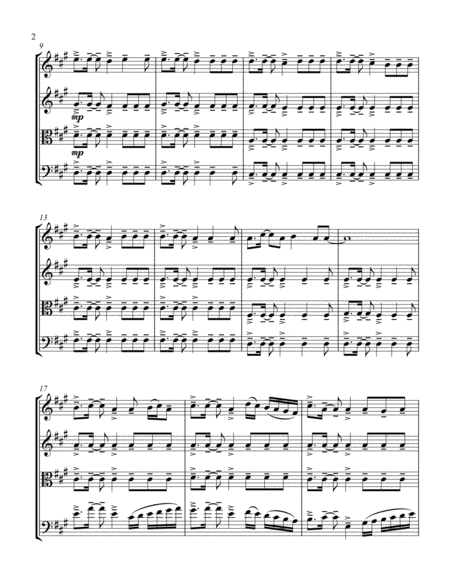 Every Teardrop Is A Waterfall For String Quartet Page 2