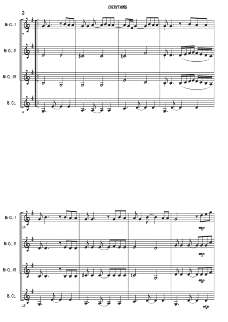 Everything Clarinet Quartet Page 2