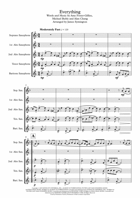 Everything For Saxophone Quintet Page 2