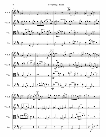 Everything For String Quartet Page 2