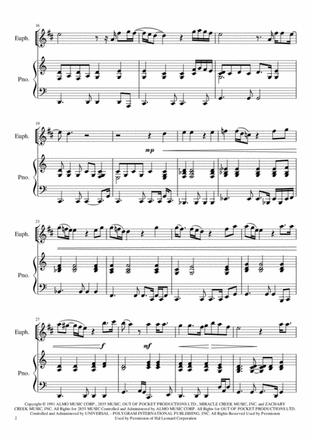 Everything I Do I Do It For You Euphonium Solo Page 2