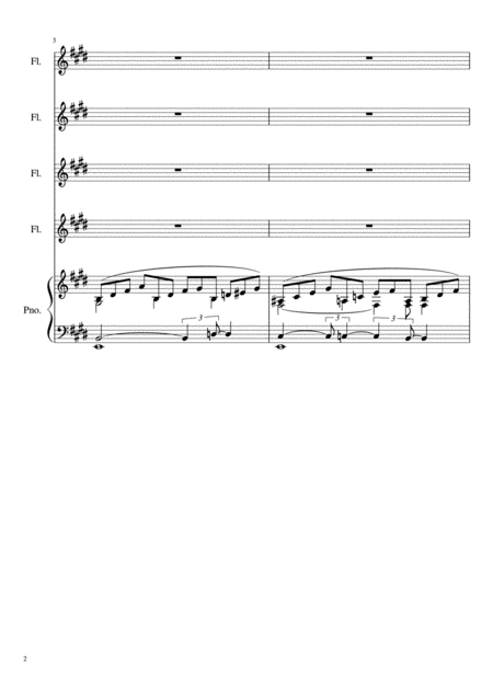 Excerpt Of Rachmaninoff Piano Concerto 2 In C Minor 2nd Movement Opening Flute Choir And Piano Page 2